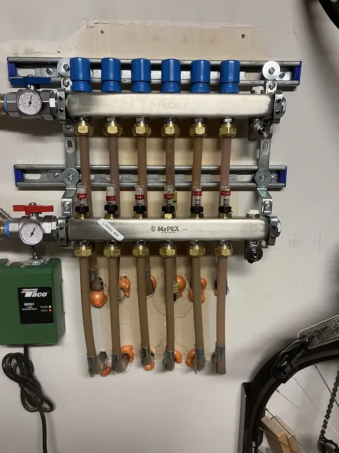 Plumber performing Gas Leak Detection at a residential property in Highland Park